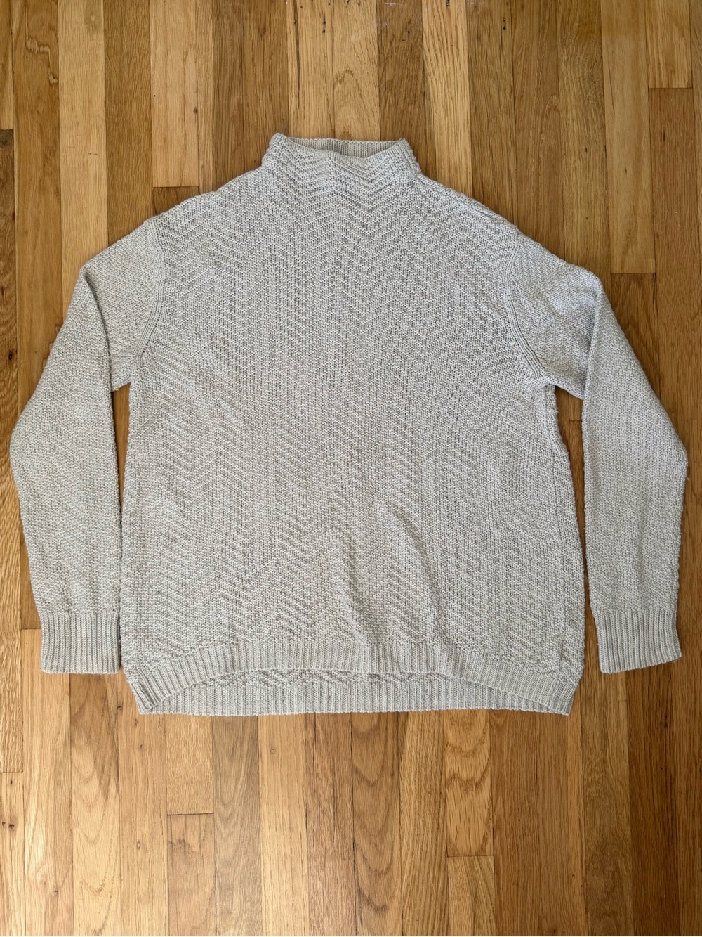 GAP Women’s Cream Cotton Turtleneck Sweater